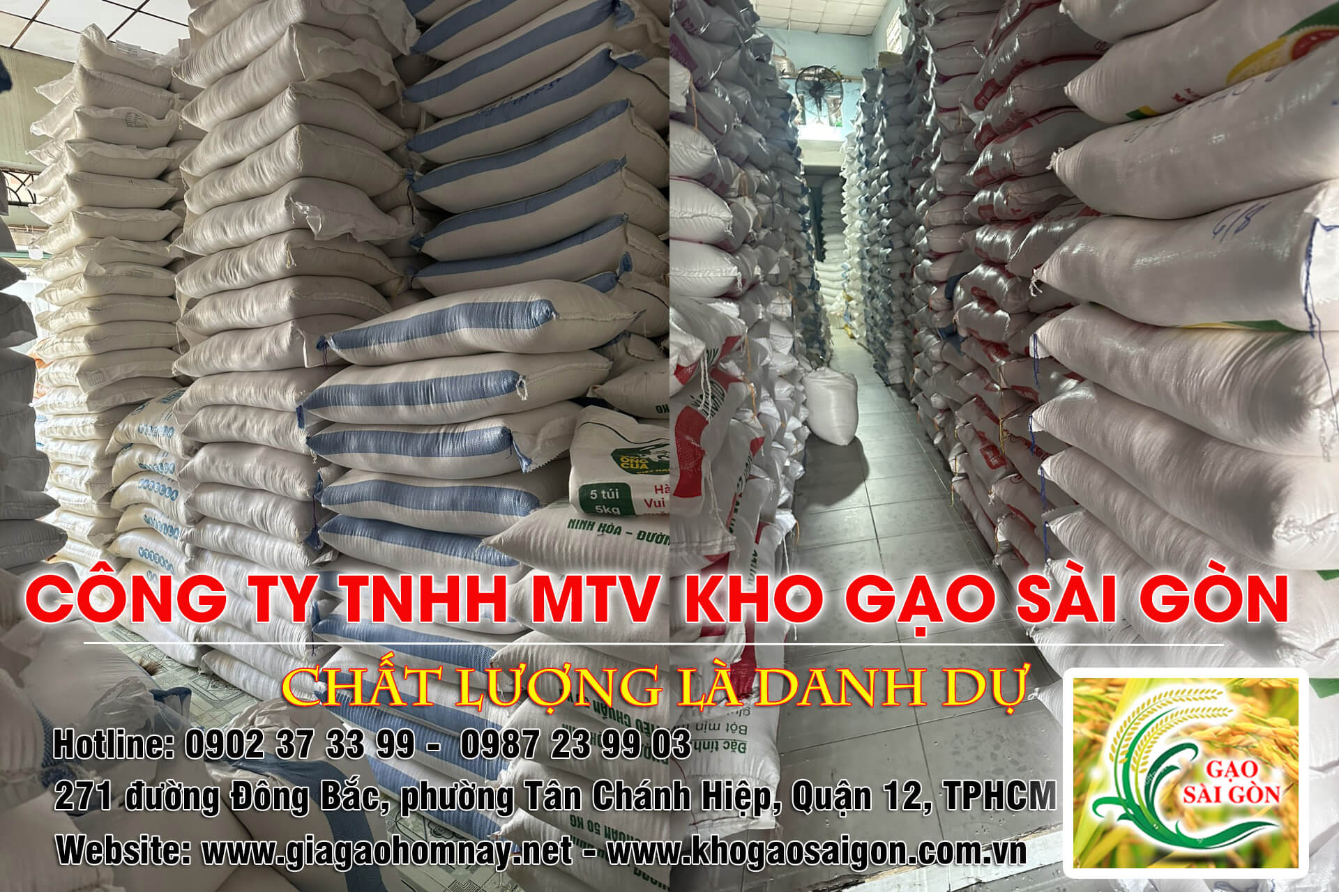 Kho gạo giá sỉ tại TPHCM - Kho gạo Sài Gòn