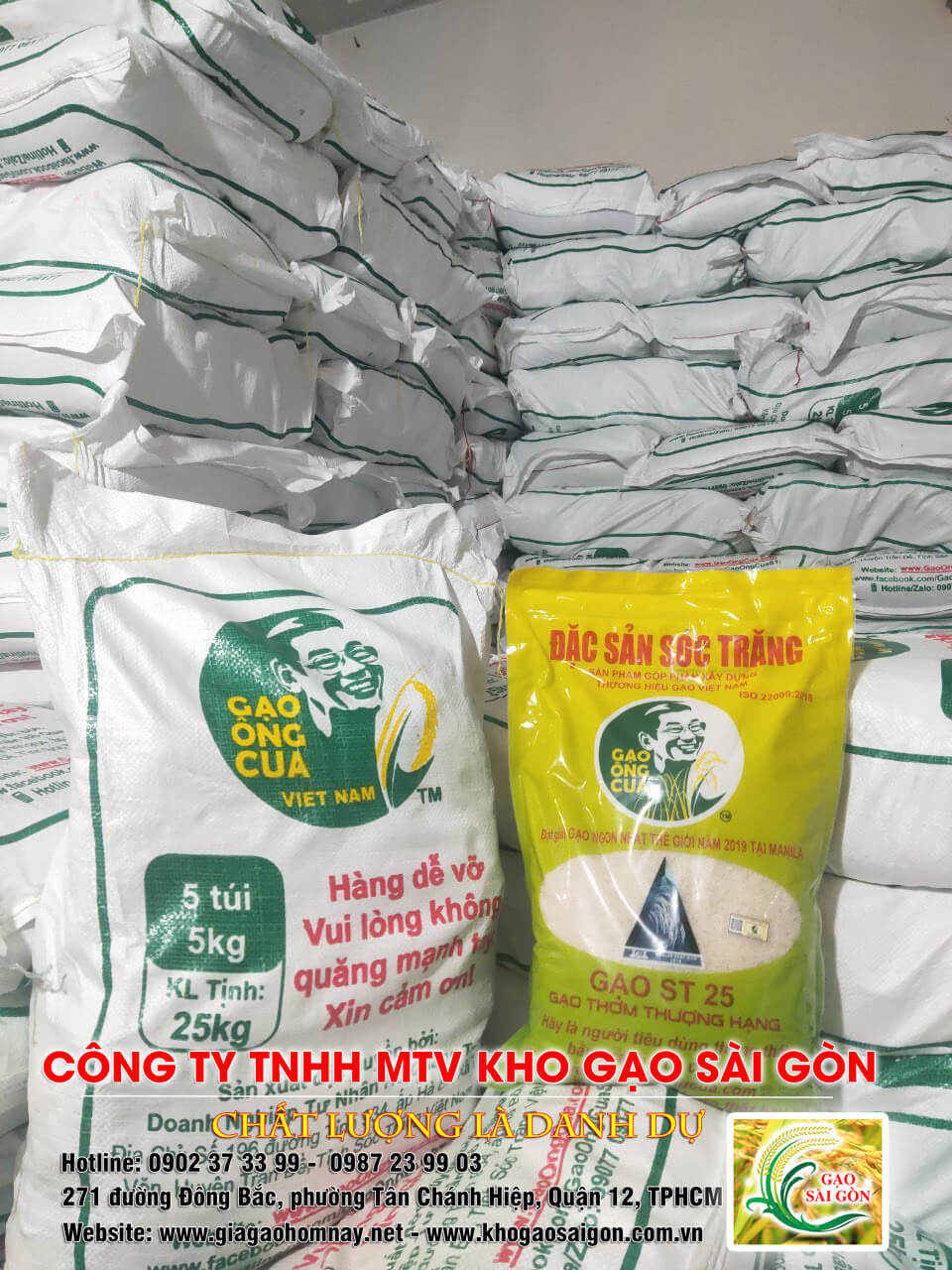 Gạo ST25 ông Cua chính hãng