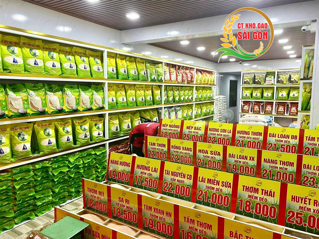Đại lý gạo, cửa hàng gạo thuộc hệ thống Kho gạo Sài Gòn