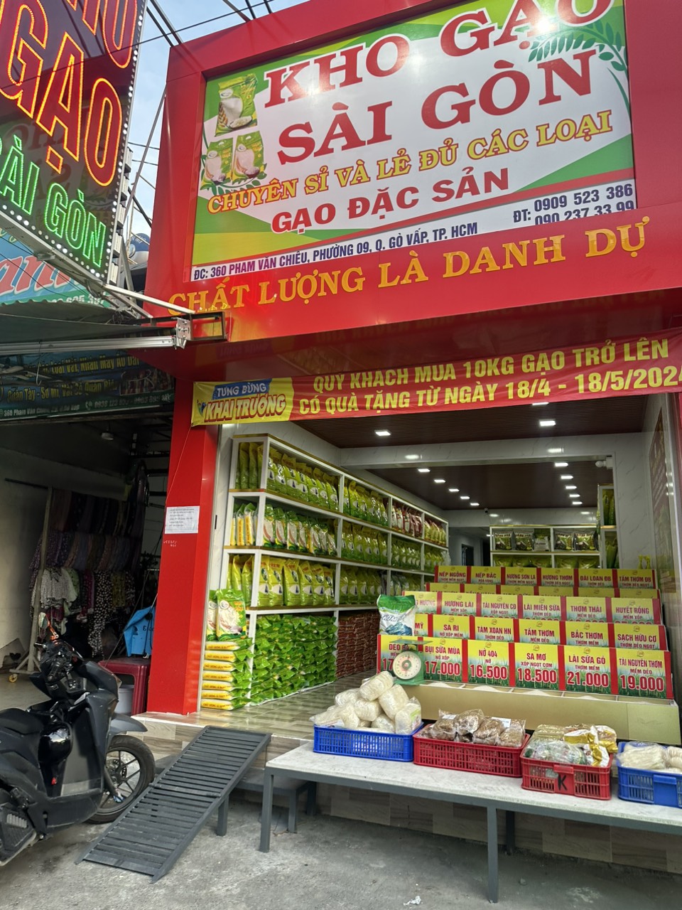 Cửa hàng đại lý gạo Gò Vấp, TPHCM của Kho gạo Sài Gòn