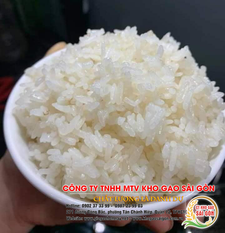 Cơm nấu từ gạo Séng Cù