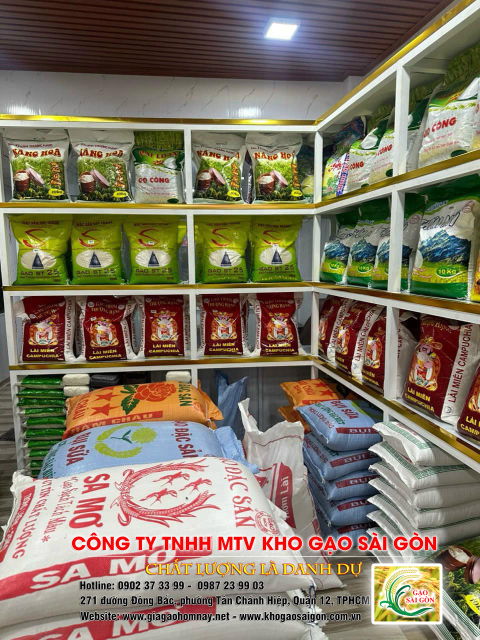 Kho gạo Sài Gòn - địa chỉ bán gạo ngon giá rẻ bình dân uy tín 